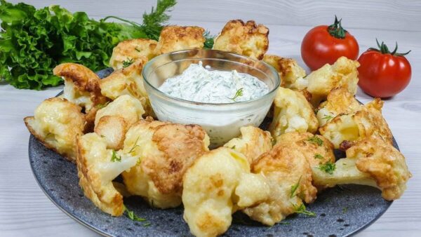 Цветная капуста, жареная в кляре