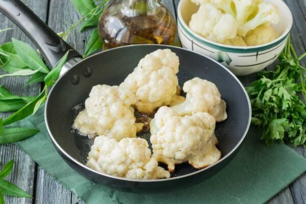Цветная капуста, жареная в кляре